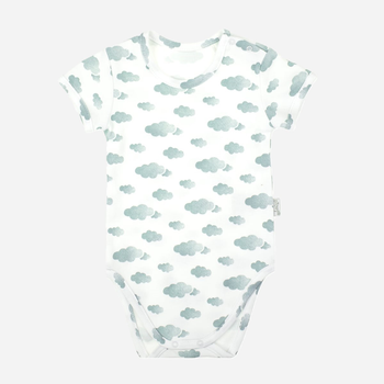 Niemowlęce body koszulka dla chłopca Nicol 205095 68 cm Biały/Szary (5905601015680)
