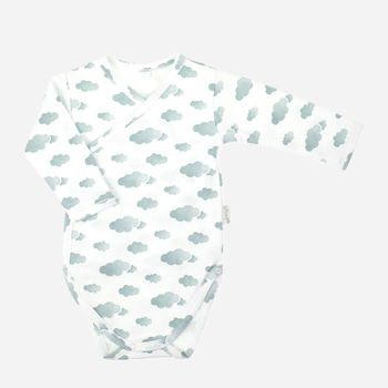 Дитяче боді для новонароджених для хлопчика Nicol 205096 56 см Білий/Сірий (5905601015734)