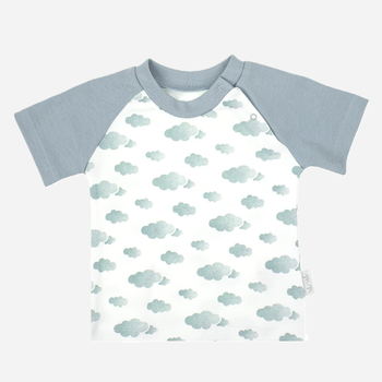 Дитяча футболка для хлопчика Nicol 205138 86 см Білий/Сірий (5905601015970)