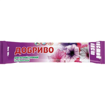 Добриво Чистий лист для петуній та пеларгоній 100 г (НФ-00003840)