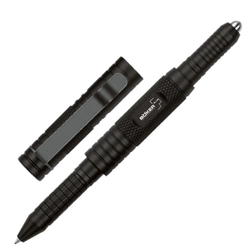 Ручка тактична кулькова Boker Plus Tactical Pen (150мм), чорна (не розкручується)