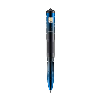 2в1 - ручка тактична з ліхтариком Fenix ​​T6, синя
