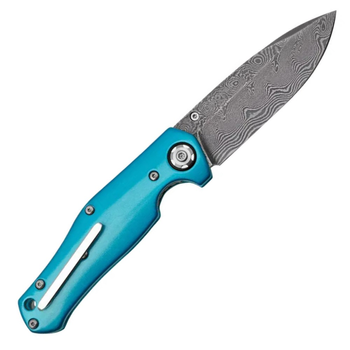 Нож складной Boker 1969 Z28-Damast (длина 186 мм, лезвие 80 мм), синий