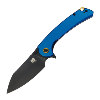 Нож складной Skif Jock BSW, aluminium (длина: 218 мм, лезвие: 95 мм, черное), синий