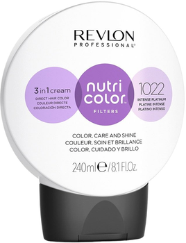 Тонуюча маска для волосся Revlon Professional Nutri Color Filters Toning 1022 Intense Platinum 240 мл (8007376046986)