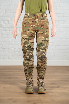 Тактичні жіночі штани зі вставними наколінниками ріп-стоп Мультикам (670) , 2XL