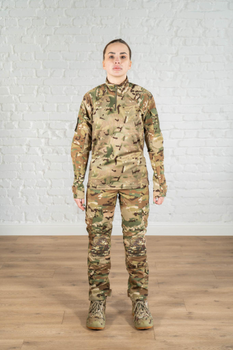 Тактична жіноча форма убакс та штани з наколінниками ріп-стоп CoolMax standart Мультикам (632) , 2XL