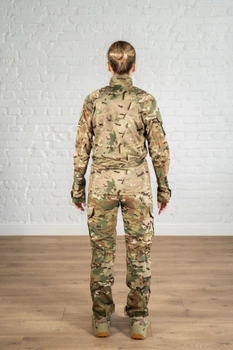 Тактична жіноча форма убакс та штани з наколінниками ріп-стоп CoolMax standart Мультикам (632) , 3XL