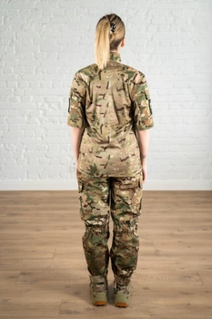 Тактическая женская форма убакс короткий рукав и штаны с карманами рип-стоп CoolMax standart Мультикам (626) , S