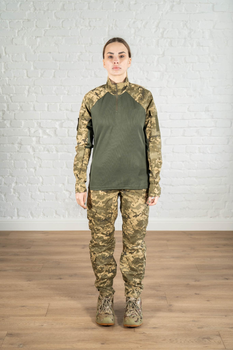 Женская военная форма убакс и штаны с карманами CoolMax рип-стоп standart Пиксель Олива (625) , 2XL