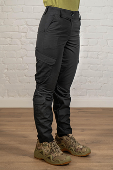 Женские военные брюки рип-стоп с карманами летние tactical Черные (669) , L
