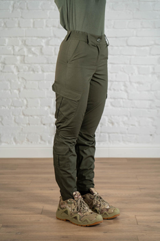 Жіночі армійські штани ріп-стоп з кишенями літні tactical Олива (668) , 2XL