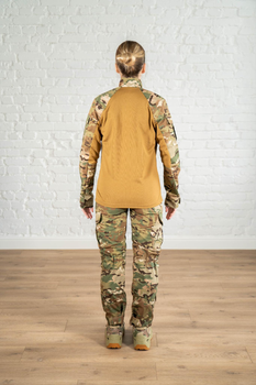 Армійська жіноча форма убакс та штани з наколінниками CoolMax ріп-стоп standart Мультикам Койот (633) , L