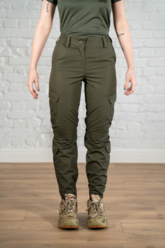 Жіночі армійські штани ріп-стоп з кишенями літні tactical Олива (668) , XL
