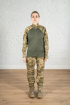 Женская военная форма убакс и штаны с карманами CoolMax рип-стоп standart Пиксель Олива (625) , S