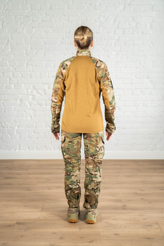 Армійська жіноча форма убакс та штани з наколінниками CoolMax ріп-стоп standart Мультикам Койот (633) , XL