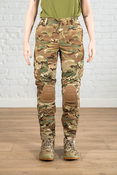 Армійські жіночі штани зі вставними наколінниками ріп-стоп Мультикам Койот (671) , 2XL