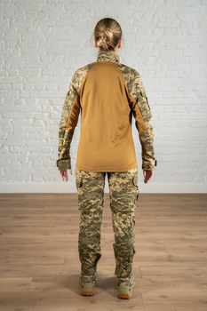 Женская армейская форма убокс и штаны с наколенниками рип-стоп CoolMax standart Пиксель Койот (636) , L