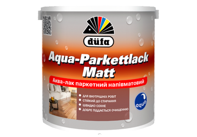 Лак для паркету акриловий Dufa Aqua-Parkettlack Matt 0.75 л