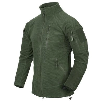 Флисовая кофта tactical olive jacket helikon-tex alpha 3xl