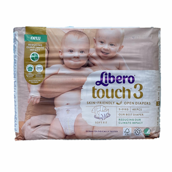 Дитячі підгузники Libero Touch 3 ( 5-9 кг), 48 шт