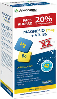 Kompleks witamin i minerałówArkopharma Magnesium B6 375 mg 2 x 21 tabs (8428148459795)
