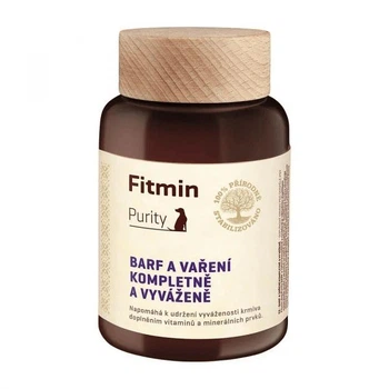 Мінерально-вітамінна добавка Fitmin dog Purity BARF & Cooked Complete and Balanced для харчування дорослих собак старше 7 років 260г
