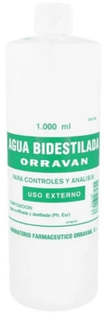 Дестильована вода для промивання шкіри та рота Orravan Agua Bidestilada 1000 мл (8470003461894)