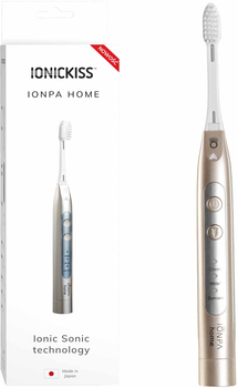Електрична зубна щітка IONICKISS IONPA Home Золотиста (4969542146064)