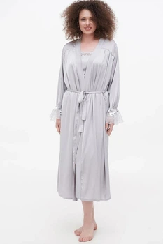 Халат Fleri 54(4XL) Светло серый (96639)