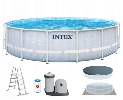 Каркасный бассейн 488 x 122 см Intex 26746 CHEVRON PRISM FRAME PREMIUM POOL