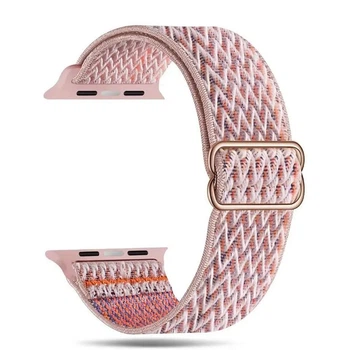 Ремінець з нейлону для смарт-годинника Apple Watch, 38 / 40 / 41 мм, кол. рожевий "G" (80077193)