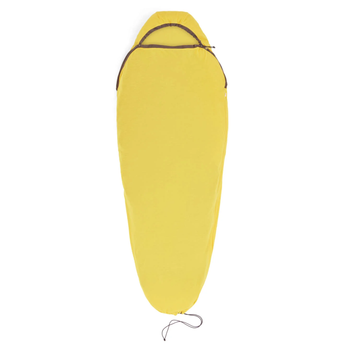 Вкладыш в спальник Sea to Summit Reactor Sleeping Bag Liner, Sulfur Yellow, Standart, Mummy w/ Drawcord, рост 198 см (STS ASL031061-190906)