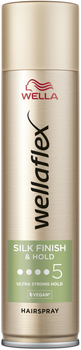 Лак для волос Wella Wellaflex Silk finish & Hold 5 Ultra Strong Hold 250 мл (4064666232386)