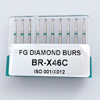 Бор алмазный FG стоматологический турбинный наконечник упаковка 10 шт UMG ШАРИК 316.001.534.012