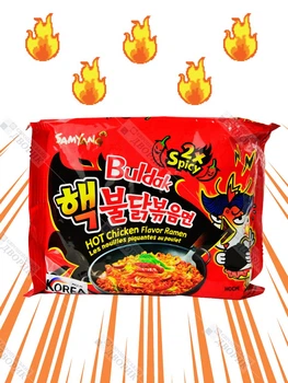 Лапша куриная рамен Булдак Samyang Buldak очень острая бульдак Hot Chicken Ramen 2X Spicy 140 г