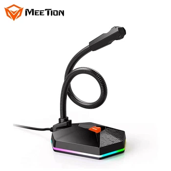 Микрофон Meetion MT-MC13 USB RGB Чёрный (MT-MC13)