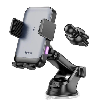 Тримач HOCO Climber smart wireless charging Car holder HW9 |15W| black