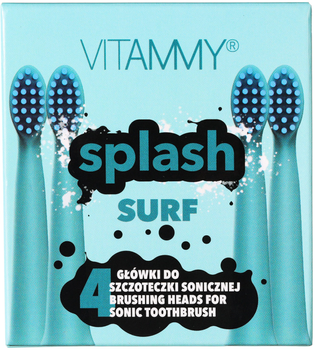 Насадки для електричної зубної щітки Vitammy Splash Surf 4 шт (5901793643694)