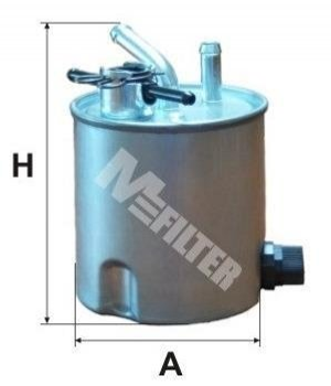 Топливный фильтр M-FILTER DF3512 Nissan X-Trail 16400ES60A, 5001869788