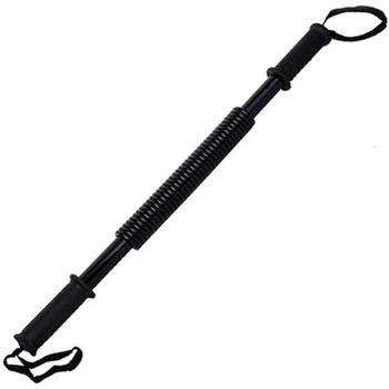 Силовий пружинний еспандер (палиця) EasyFit Power Twister EF-1642-40 40 кг Чорний (56001138)