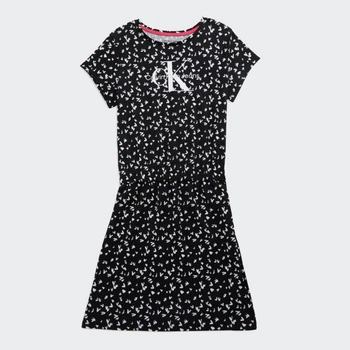Підліткове літнє плаття для дівчинки Calvin Klein 412817066 140 см Чорне (1159800298)
