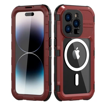 Защитный чехол Shellbox M красный + черный для iPhone 14