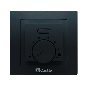 Механический терморегулятор для теплого пола Castle AC308 Asfora Чёрный