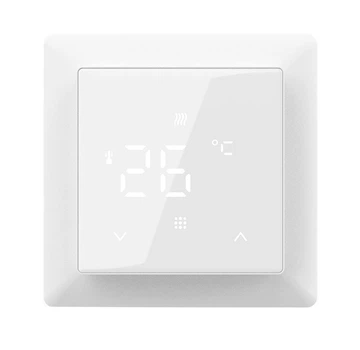 Программируемый терморегулятор In-Therm PT 516 белый матовый для электрического теплого пола и обогревателей с сенсорным экраном и выносным датчиком 3 метра