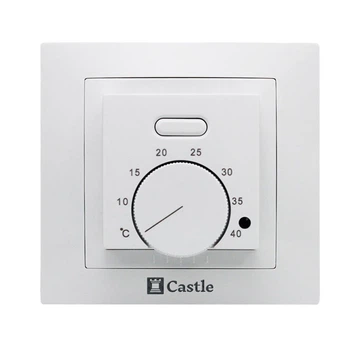 Механический терморегулятор Castle AC308, Белый