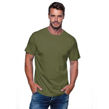 Мужская футболка JHK, Regular, базовая, хаки, размер XXL, хлопок, круглый вырез