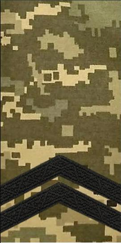 Погон "Молодший сержант" пиксель мм14 на липучке велкро