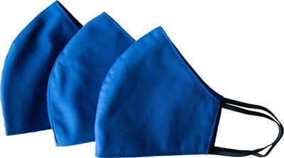 Комплект масок многоразовых Edelvika Размер М Синих (80-24/00 синяя)