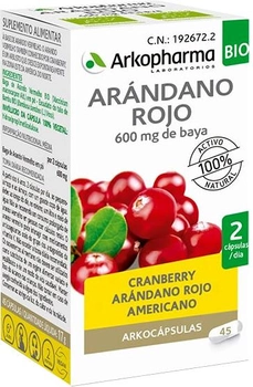Suplement diety Arkopharma Cranberry 45 szt (3578836110660)